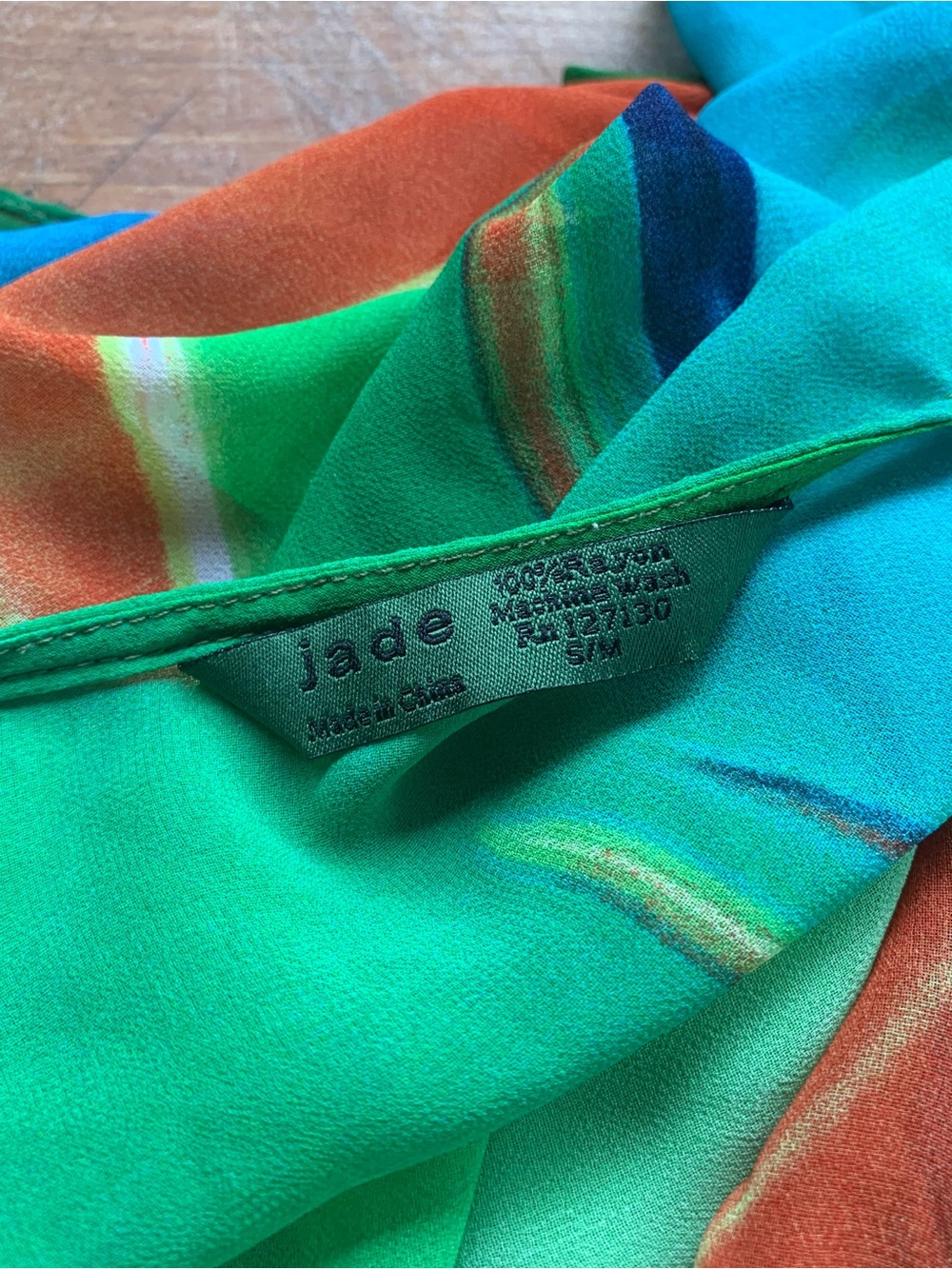 Unique Vintage Style Tropical Bird of Paradise Print Sheer Poncho Top - Picture 10 of 10